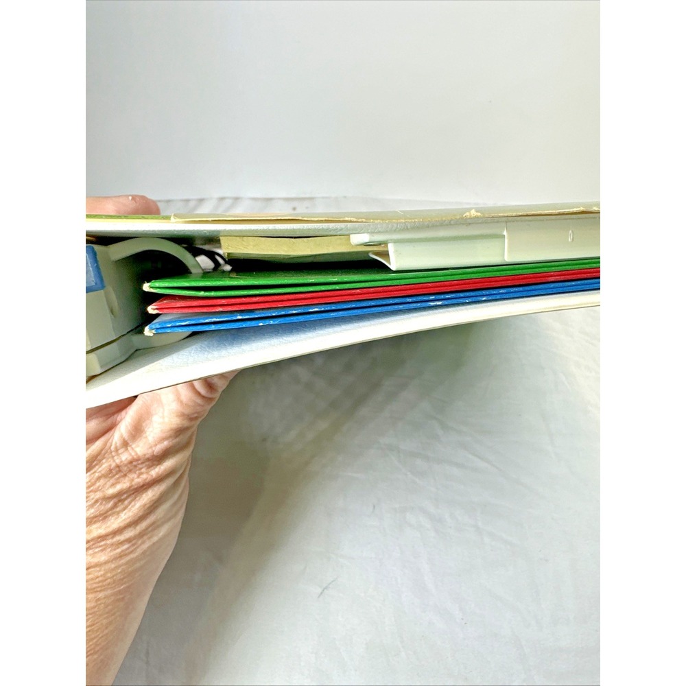 1983 Mead Trapper Keeper NOS MINT w/ Cardboard Ad Flap Waterfall Pink Laurel - Picture 15 of 16